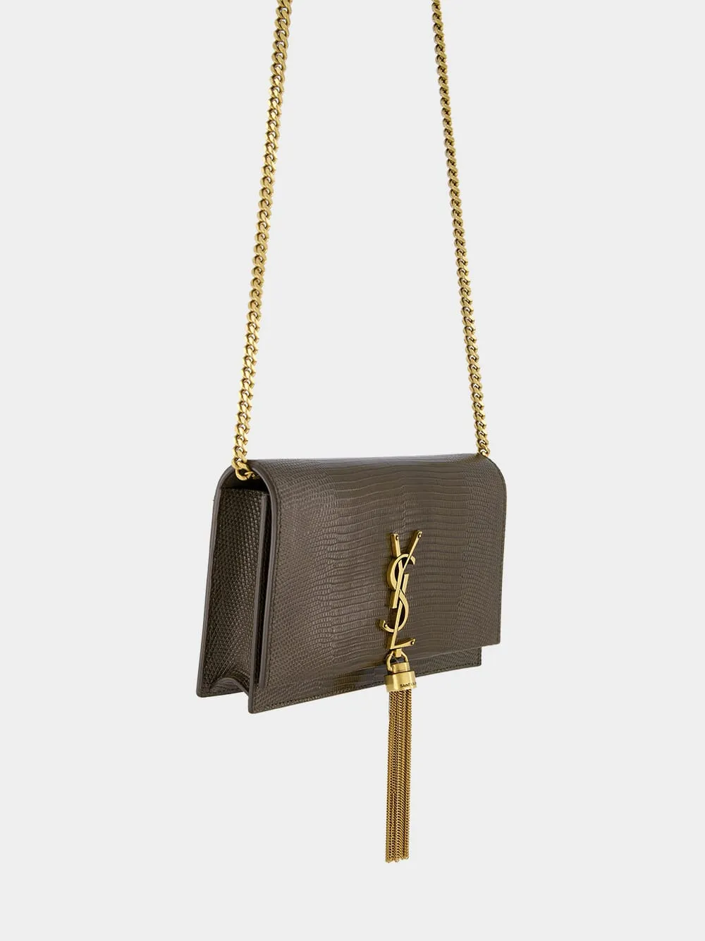 Croc Effect Chain Wallet