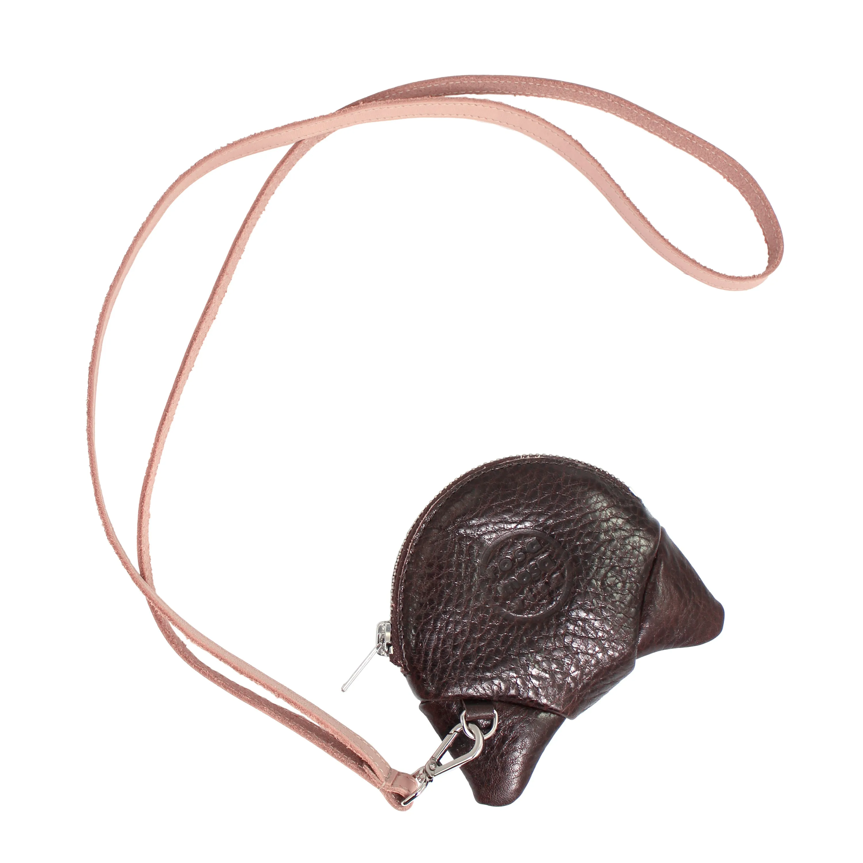 CROISSANT Coincase Strap   Crack Brown