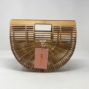 Cult Gaia Ark Small Top Handle Wooden Bamboo Bag