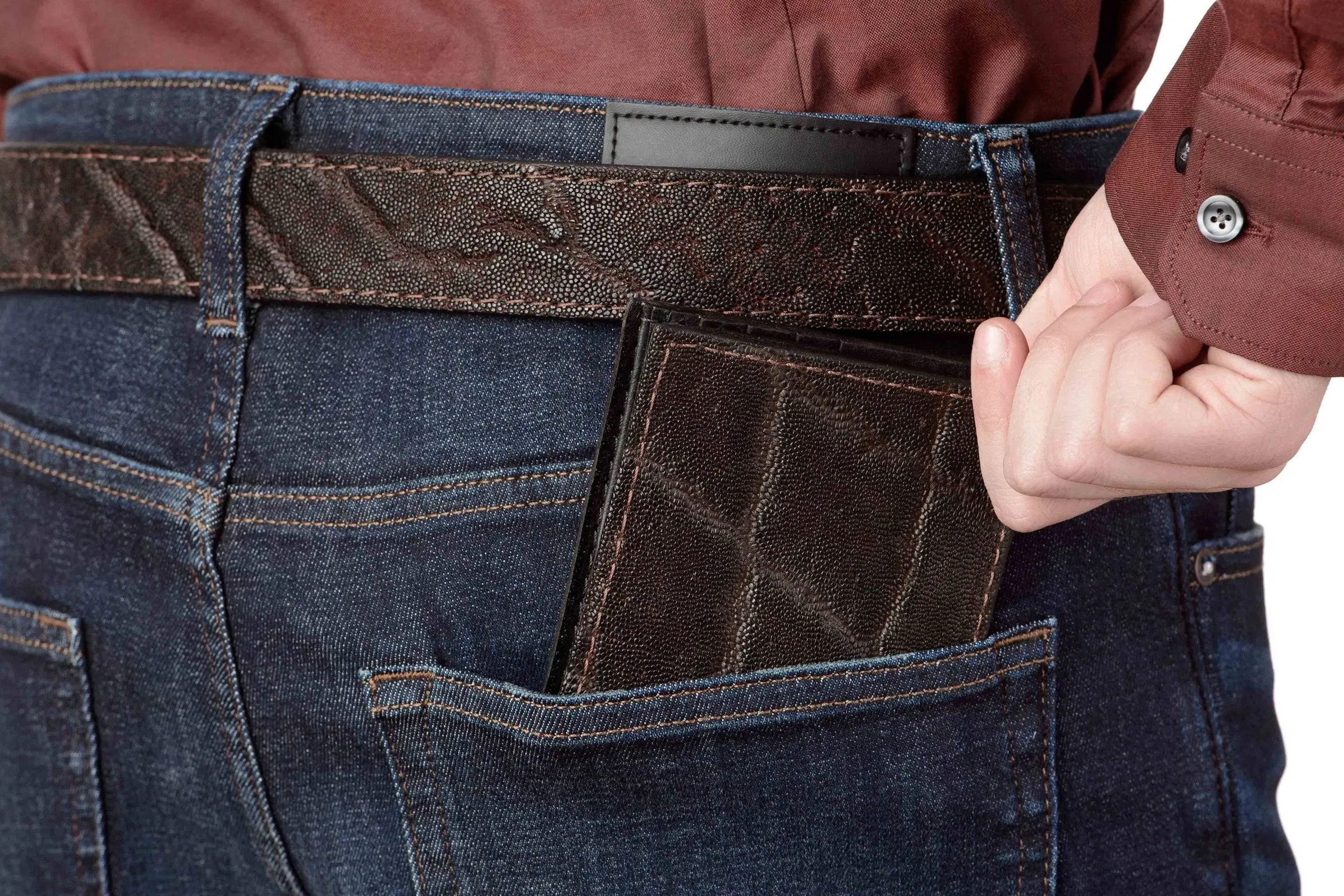 Dark Brown Elephant Bifold Wallet