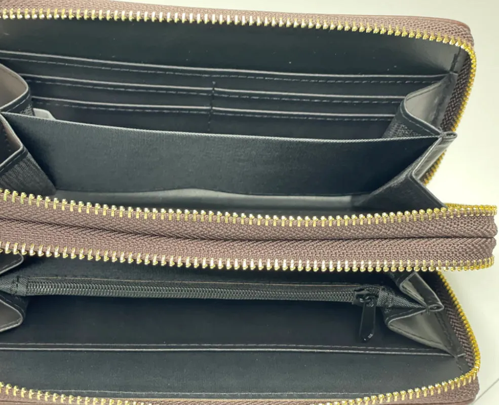 Designer Upcycle LV: Double Wallet Wristlet