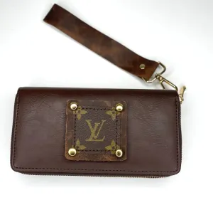 Designer Upcycle LV: Double Wallet Wristlet