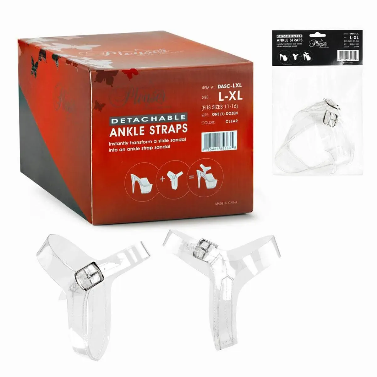 DETACHABLE ANKLE STRAPS ONE PAIR L-XL