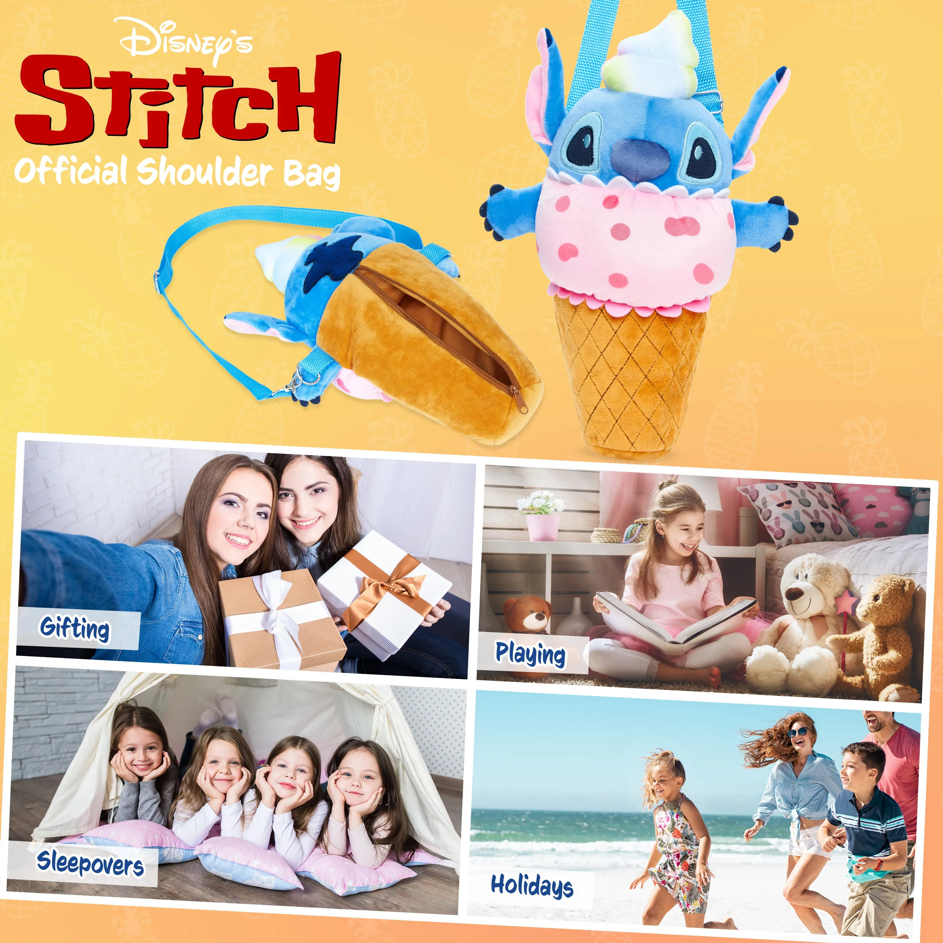 Disney Stitch Bags for Girls,  Girls Shoulder Bags, 3D Crossbody Bag Stitch Gifts