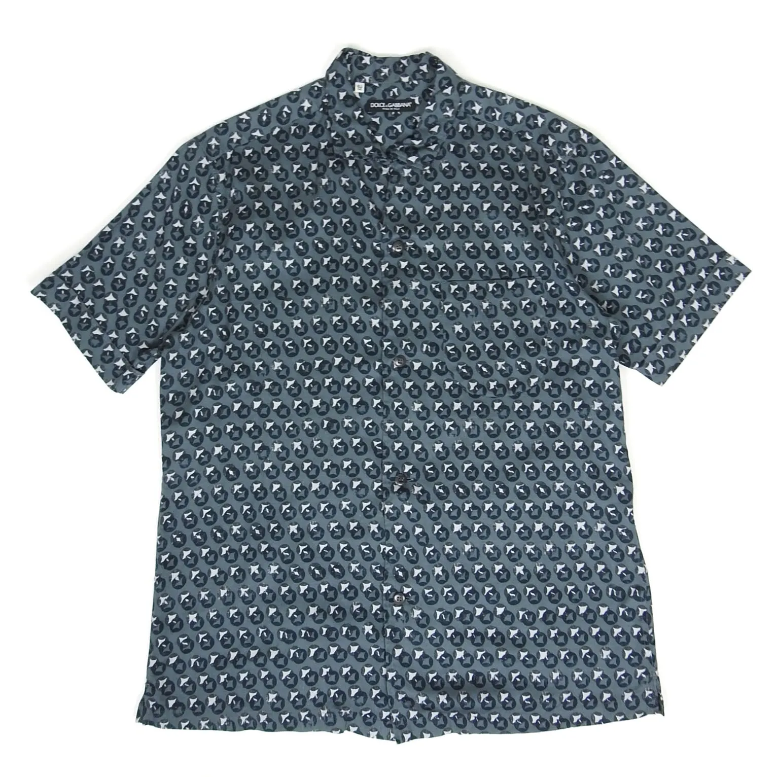 Dolce & Gabbana Patterned SS Shirt Size 16.5 || 42