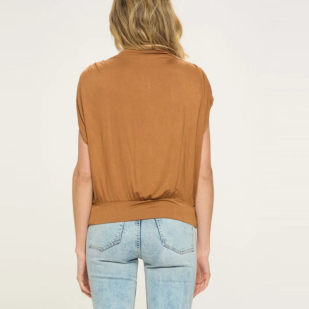 Drapey Cap Sleeve Top