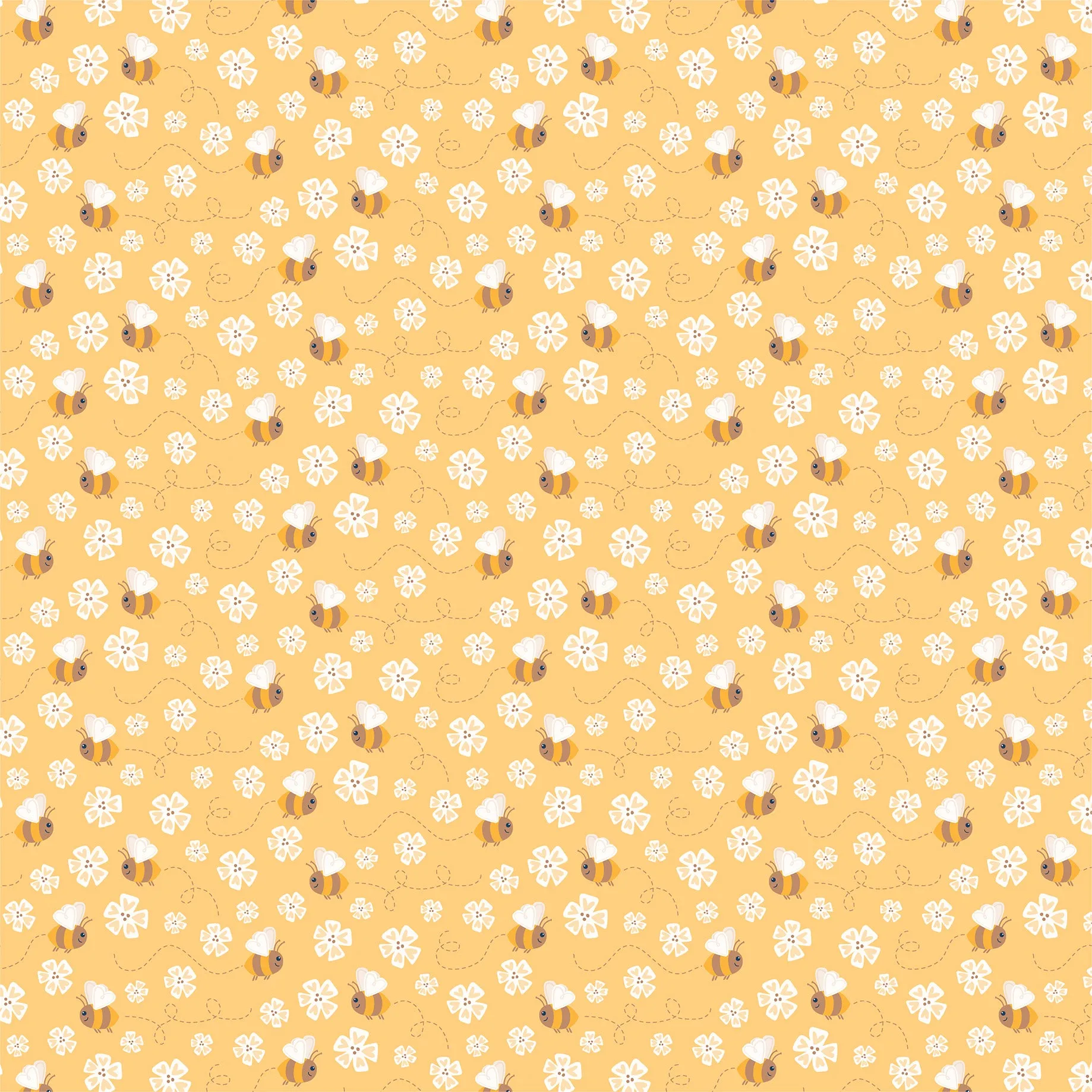 Echo Park - Blossoms and Bees - 12x12 Single Sheet - Blossoms And Bees