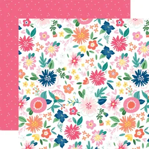 Echo Park - My Best Life - 12x12 Single Sheet / My Best Flowers