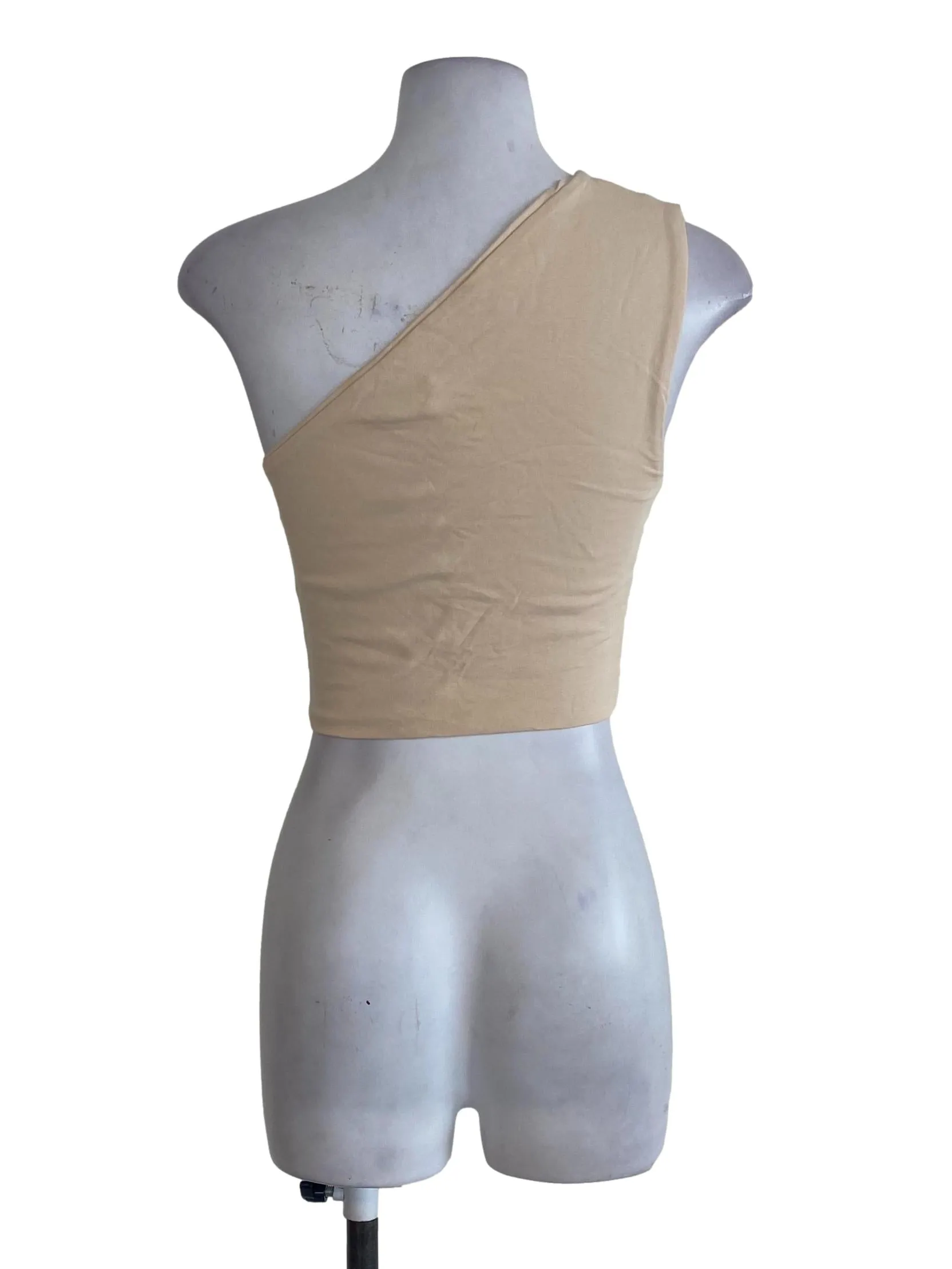 Egg Nog One Shoulder Top