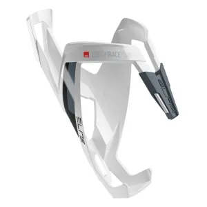 Elite Bottle Cage Custom Race Plus -  Gloss White/Black
