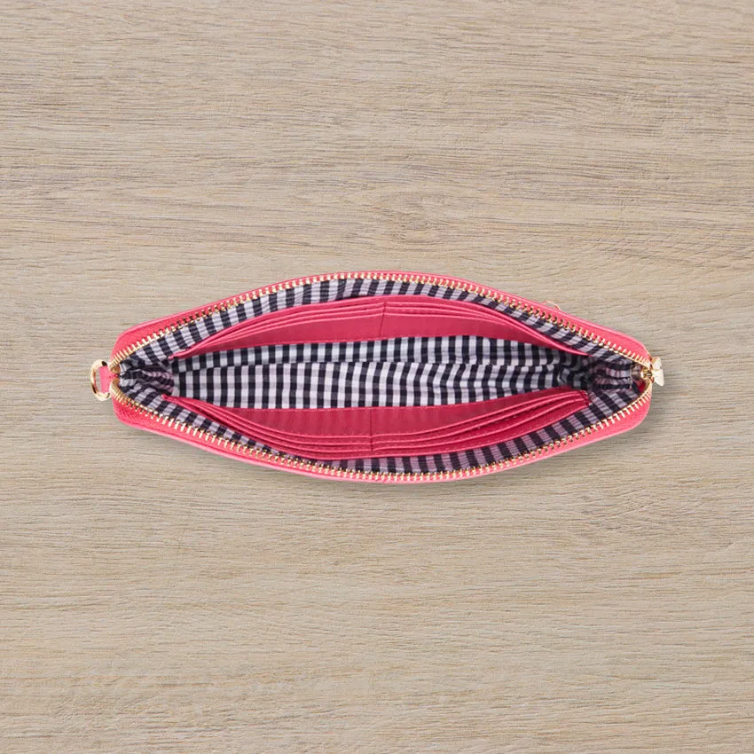 Elms   King Bowery Wallet, Fuschia
