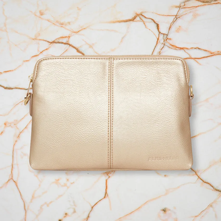 Elms   King Bowery Wallet, Light Gold