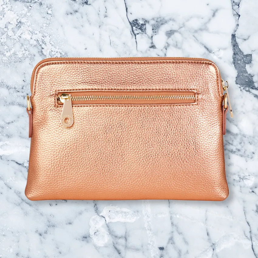 Elms   King Bowery Wallet, metallic rose gold