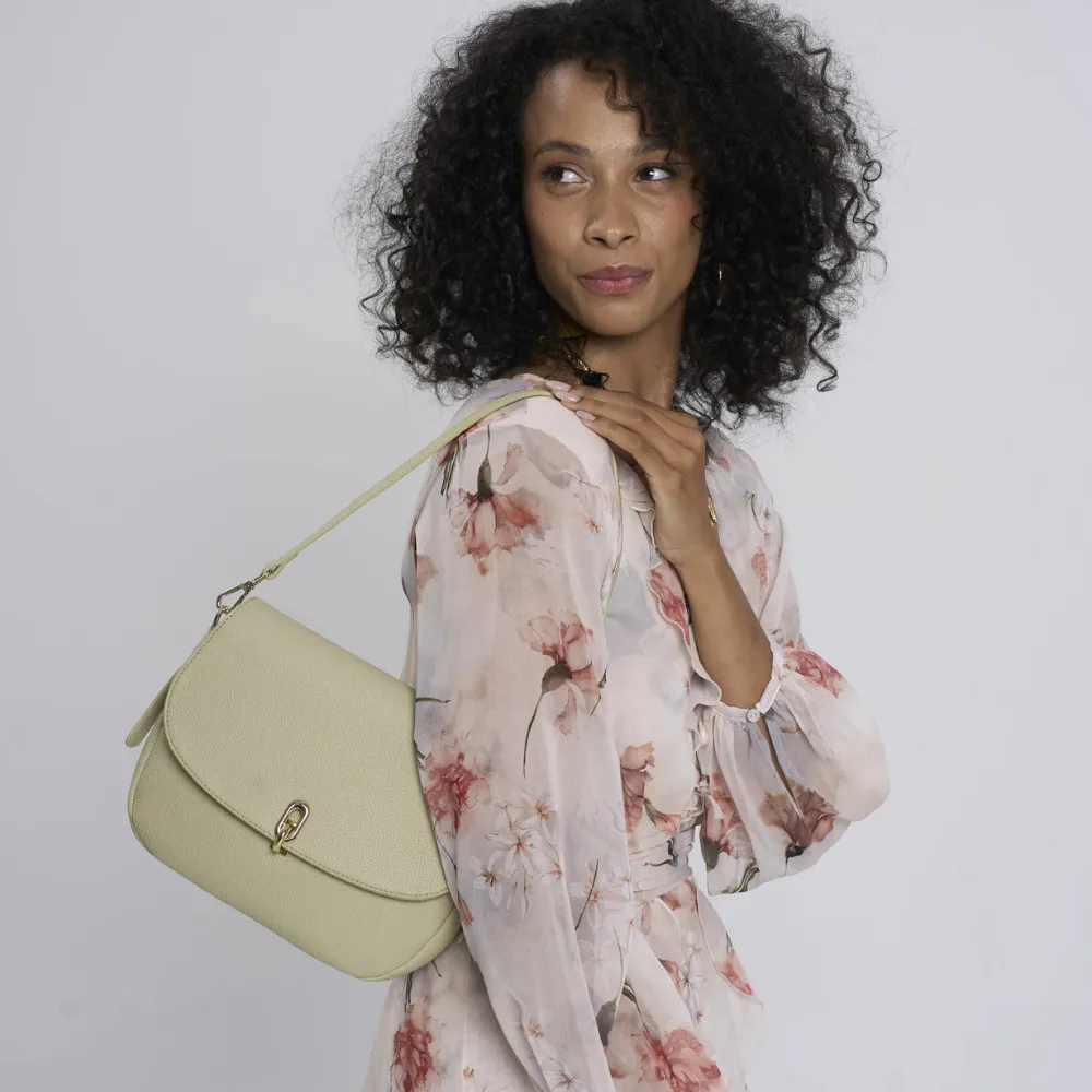 Espe Milly Green Chrome Crossbody Bag (Women's)