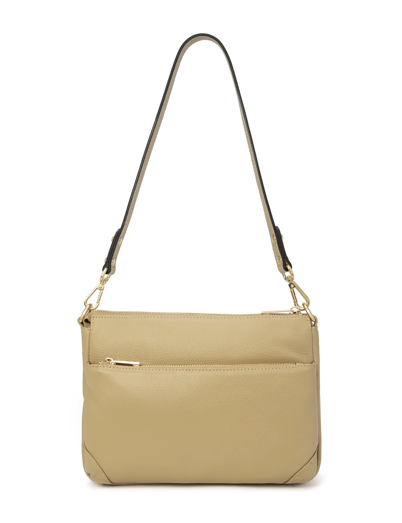 FAITH LEATHER CROSS BODY BAG- E1-0749-ARTICHOKE-SALE