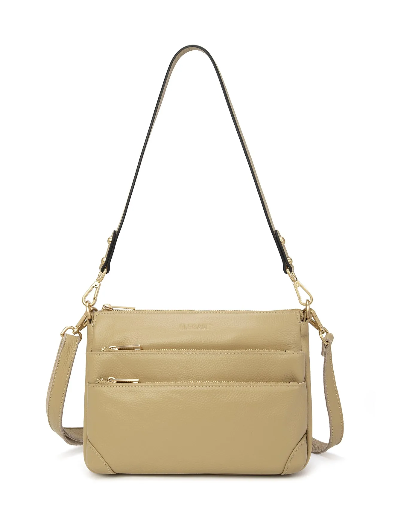 FAITH LEATHER CROSS BODY BAG- E1-0749-ARTICHOKE-SALE