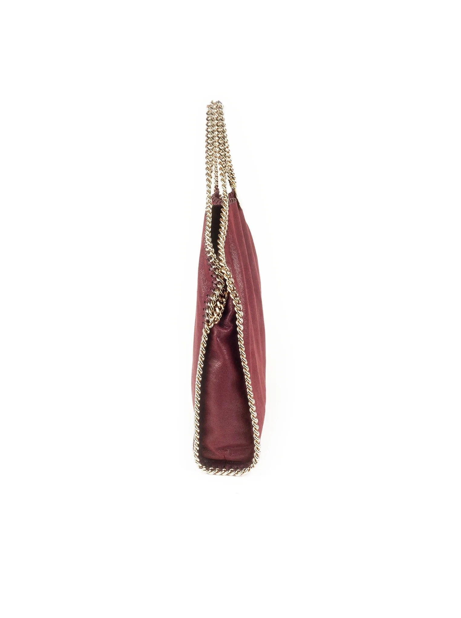 Falabella Faux Leather Fold-over Tote - Red