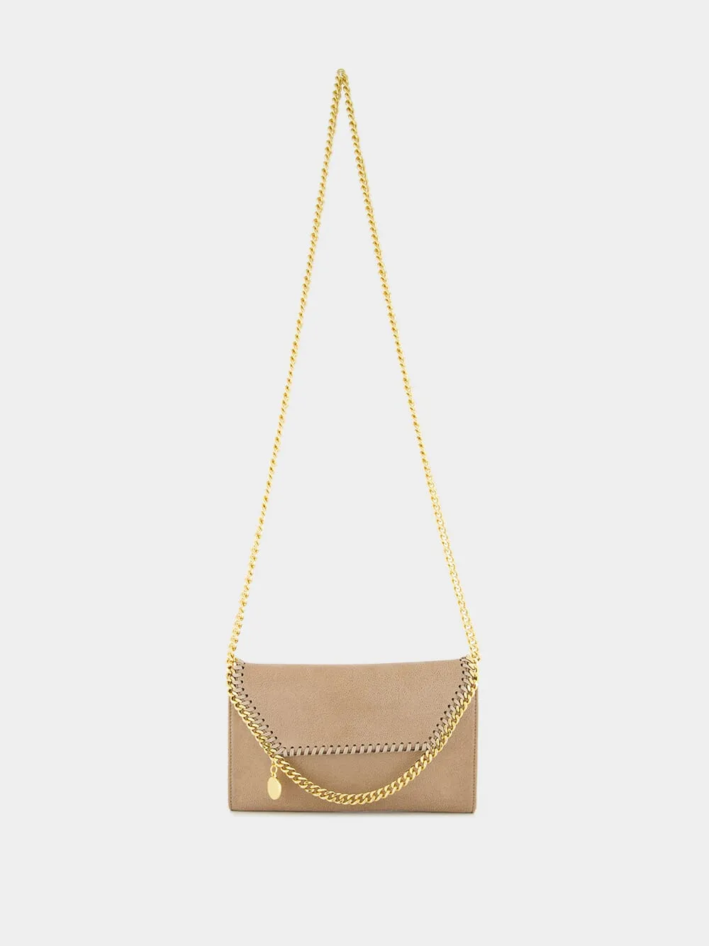 Falabella Mini Faux Brushed-Leather Shoulder Bag