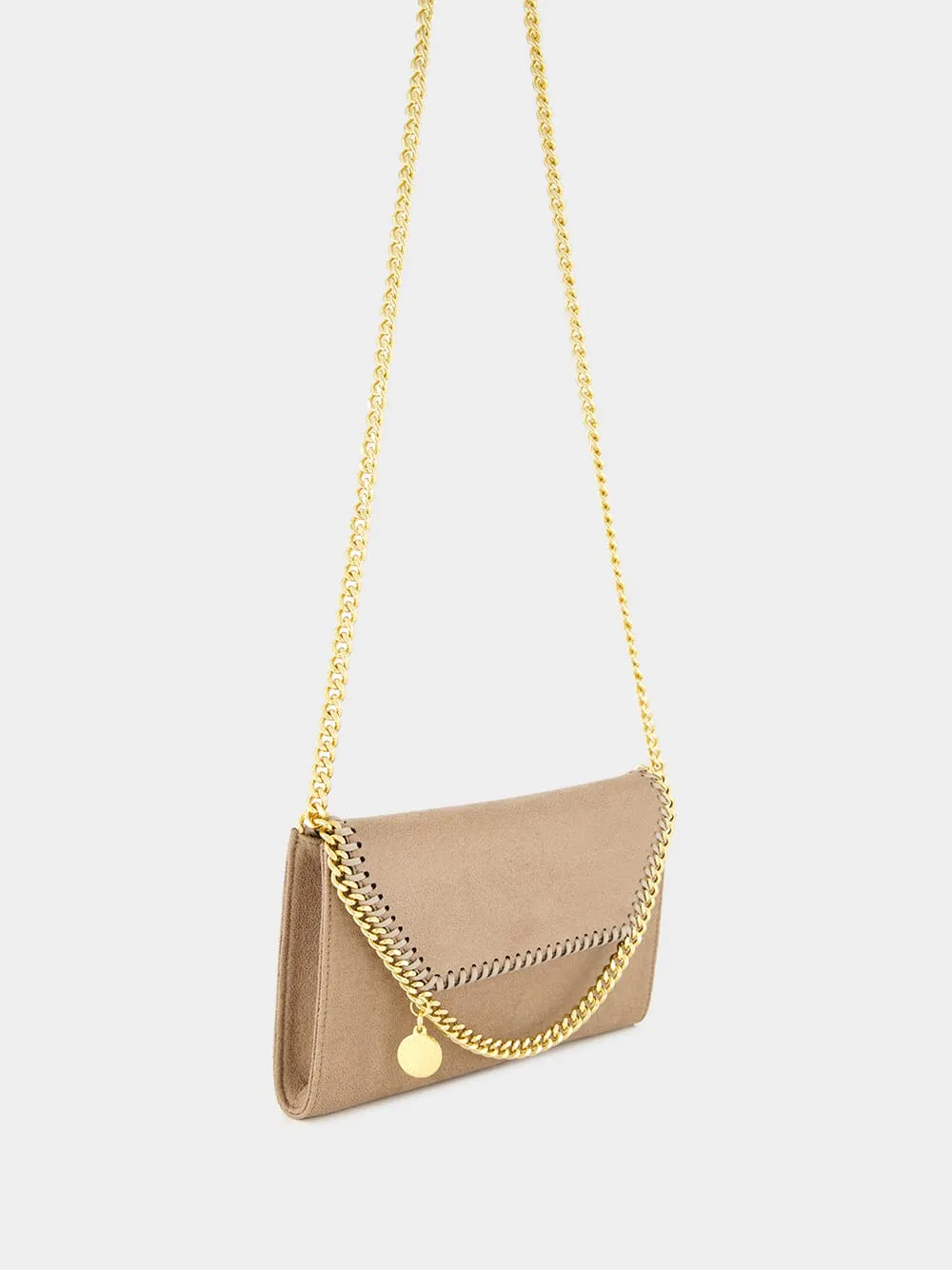 Falabella Mini Faux Brushed-Leather Shoulder Bag