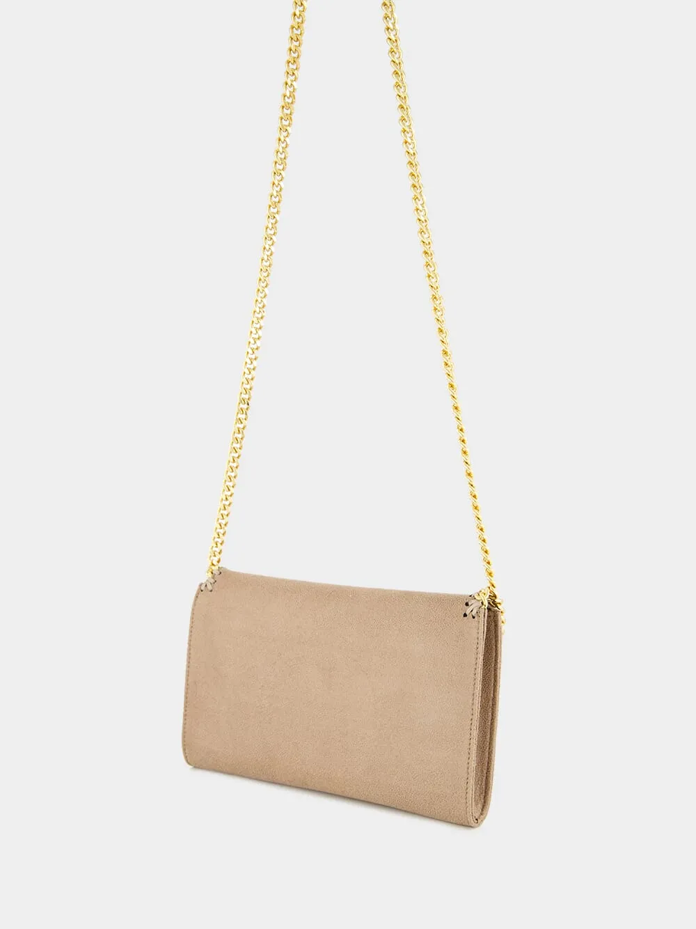 Falabella Mini Faux Brushed-Leather Shoulder Bag