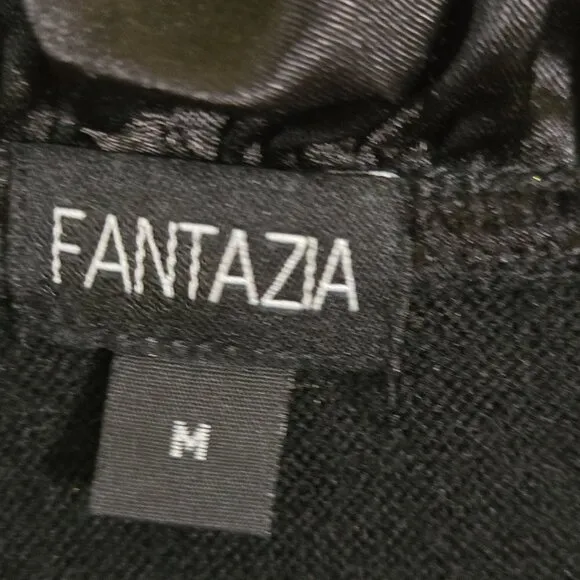 Fantazia Unique Mixed Media Long Line Exposed Zip Cardigan Sweater Size M