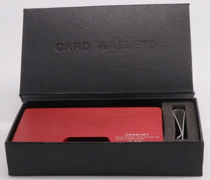 Fashion Bank Credit Card Holder Aluminum Delicate Metal Wallet
