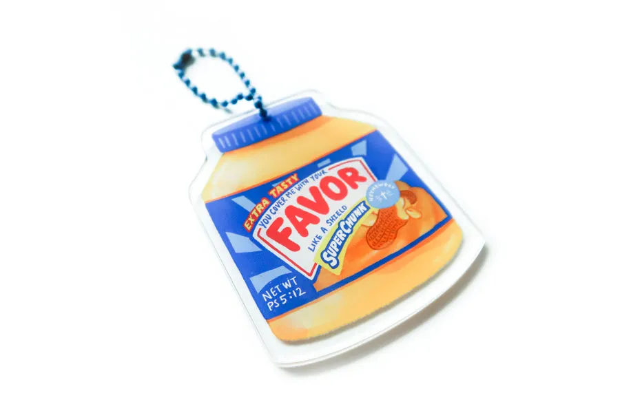 Favor Peanut Butter {Acrylic Keychain}