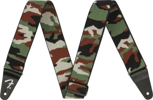 Fender WeighLess™ Camo Strap, Woodland, 2"