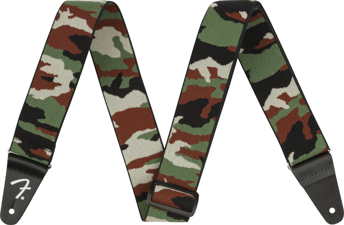 Fender WeighLess™ Camo Strap, Woodland, 2"