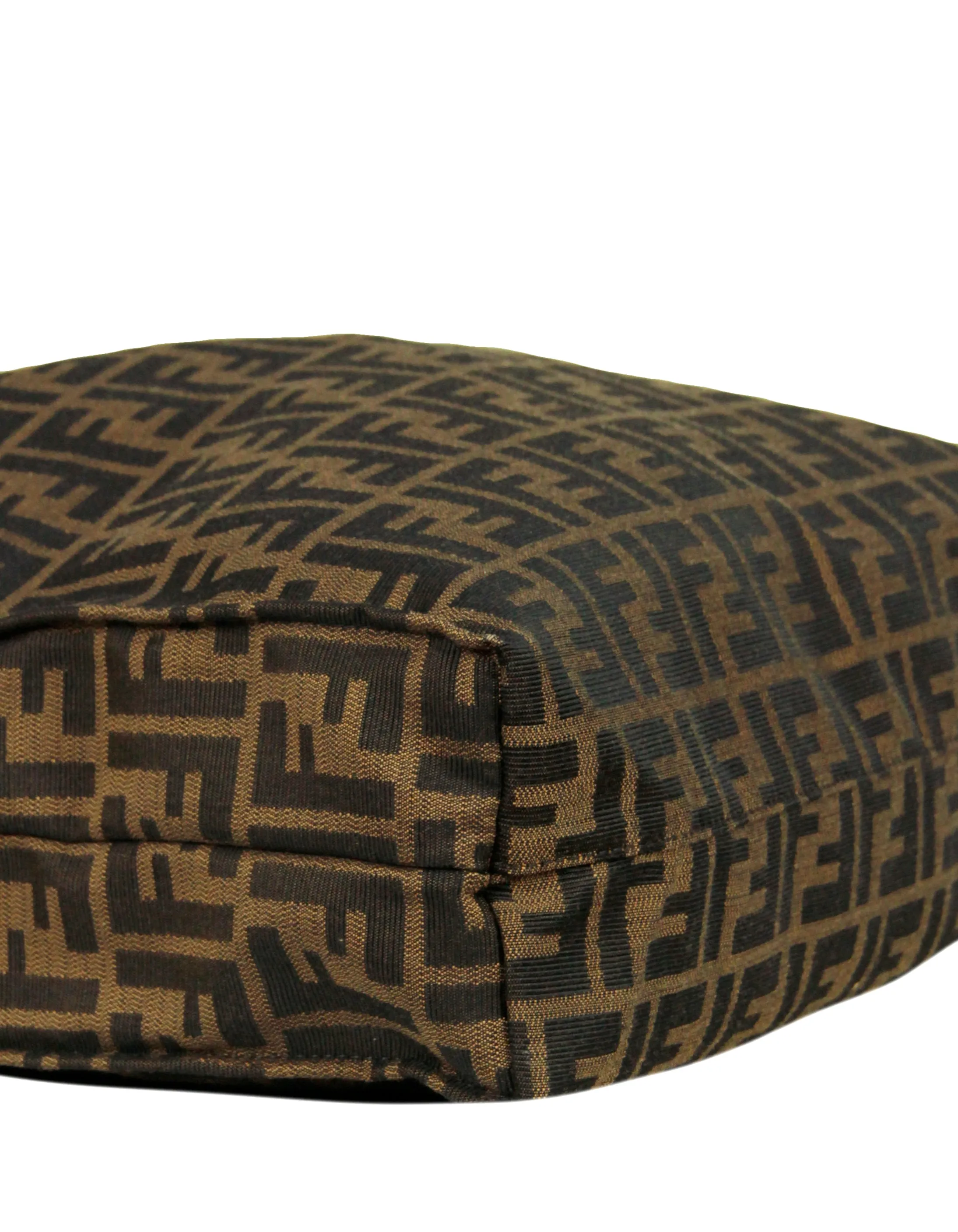 Fendi Brown Canvas Monogram Zucca Tote Bag