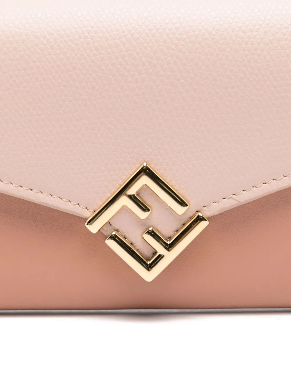 Ff diamonds leather wallet on chain