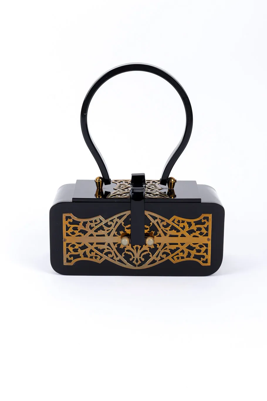 Filigree Lucite Box Bag
