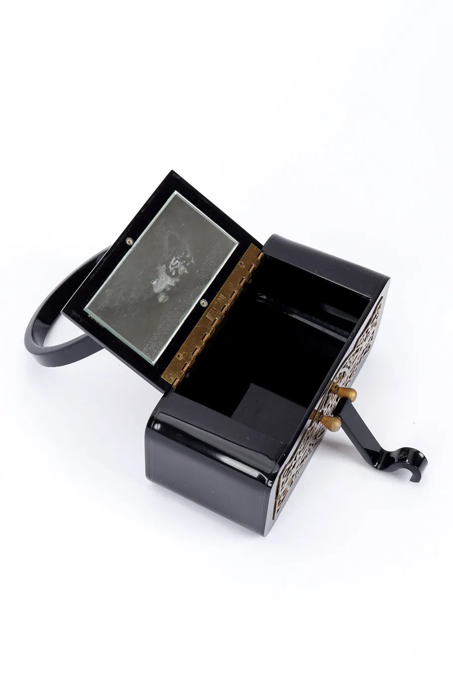 Filigree Lucite Box Bag