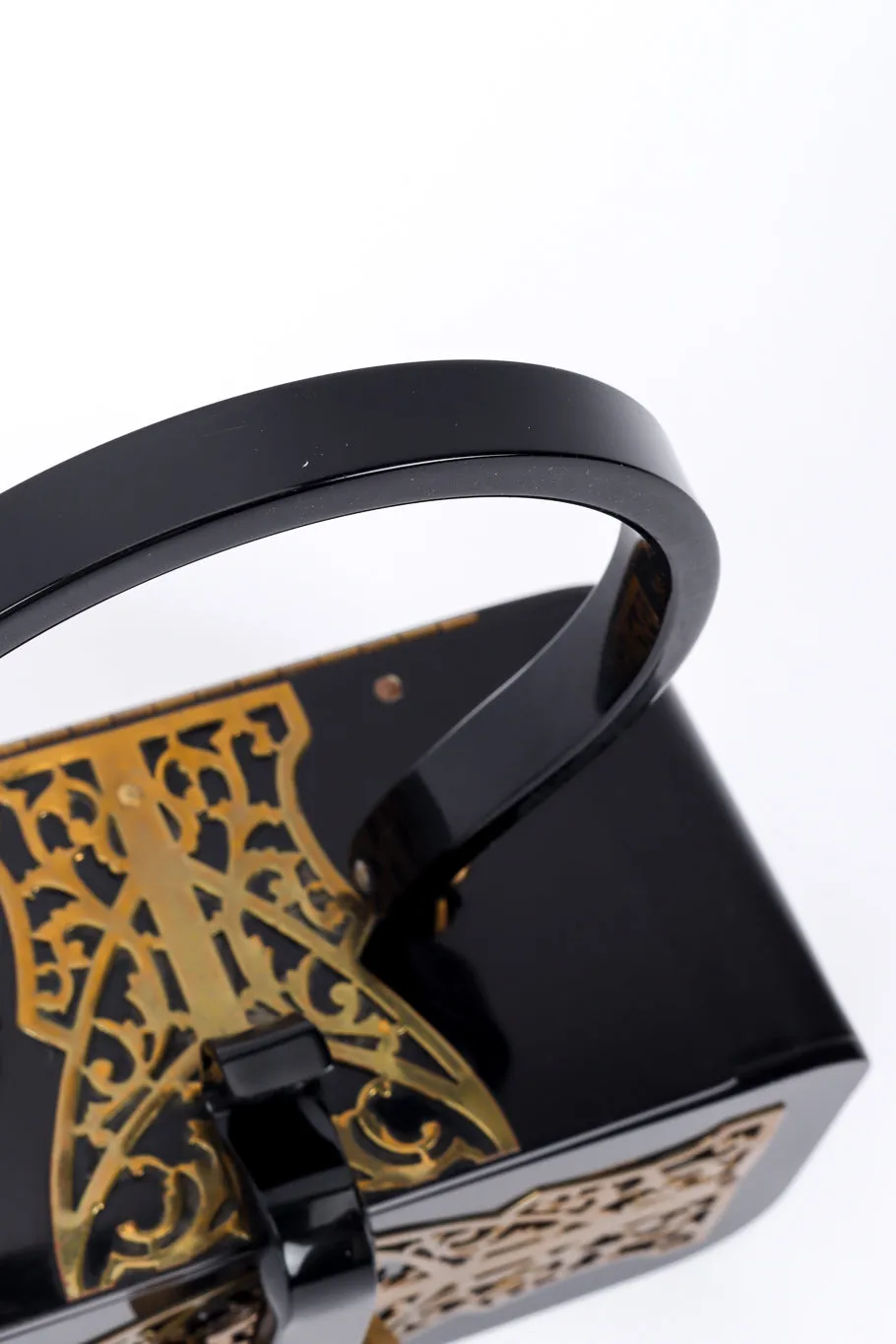 Filigree Lucite Box Bag