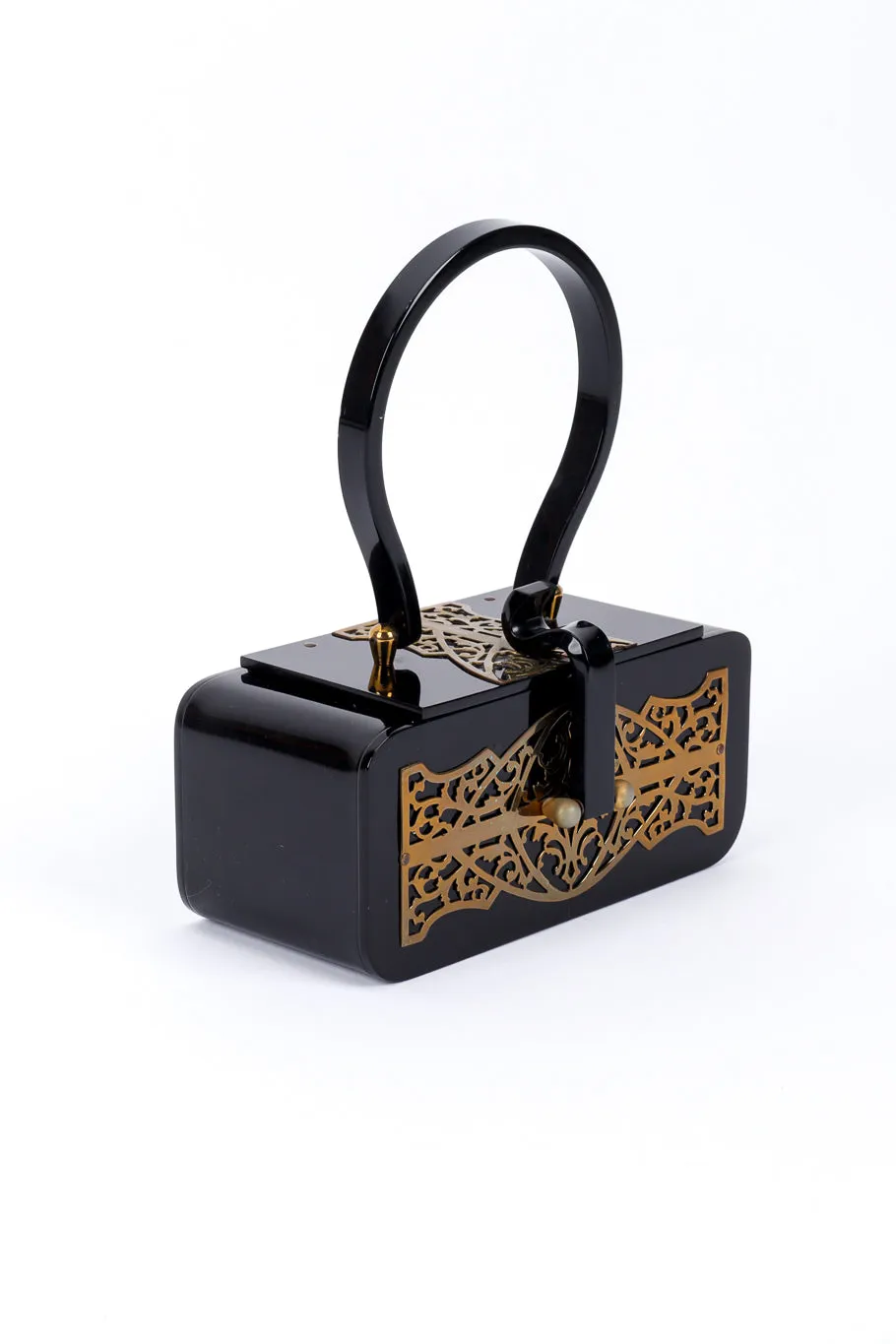 Filigree Lucite Box Bag