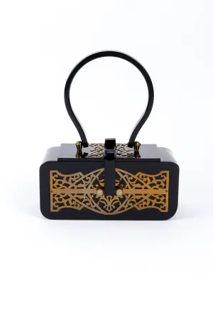 Filigree Lucite Box Bag