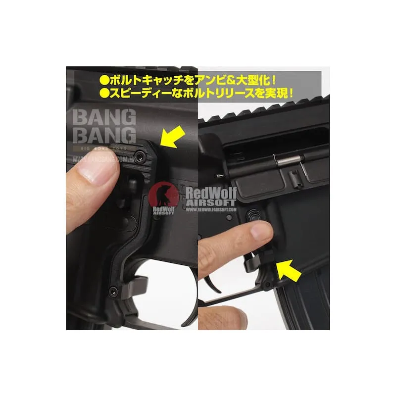 First Factory M4 Custom Ambi Bolt Catch for M4A1 MWS GBB Series - Black