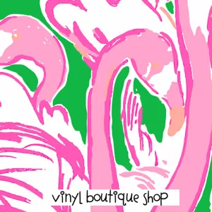 Flamingo Print Lilly Inspired Printed Patterned Craft Vinyl
