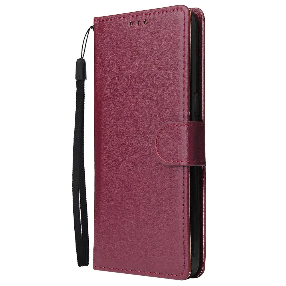 For Samsung A10S A20S Cellphone Cover Mobile Phone Shell Buckle Closure Cards Slots PU Leather Smart Shell with Wallet Overall Protection blue