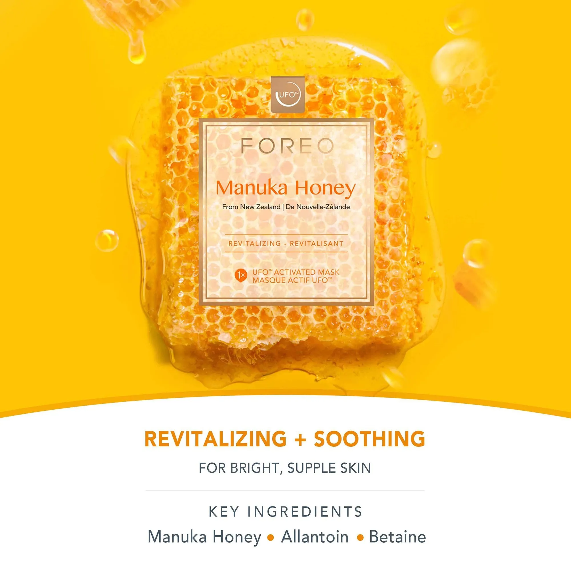 FOREO Manuka Honey UFO/UFO Mini Revitalising Face Mask for Ageing Skin (6 Pack)