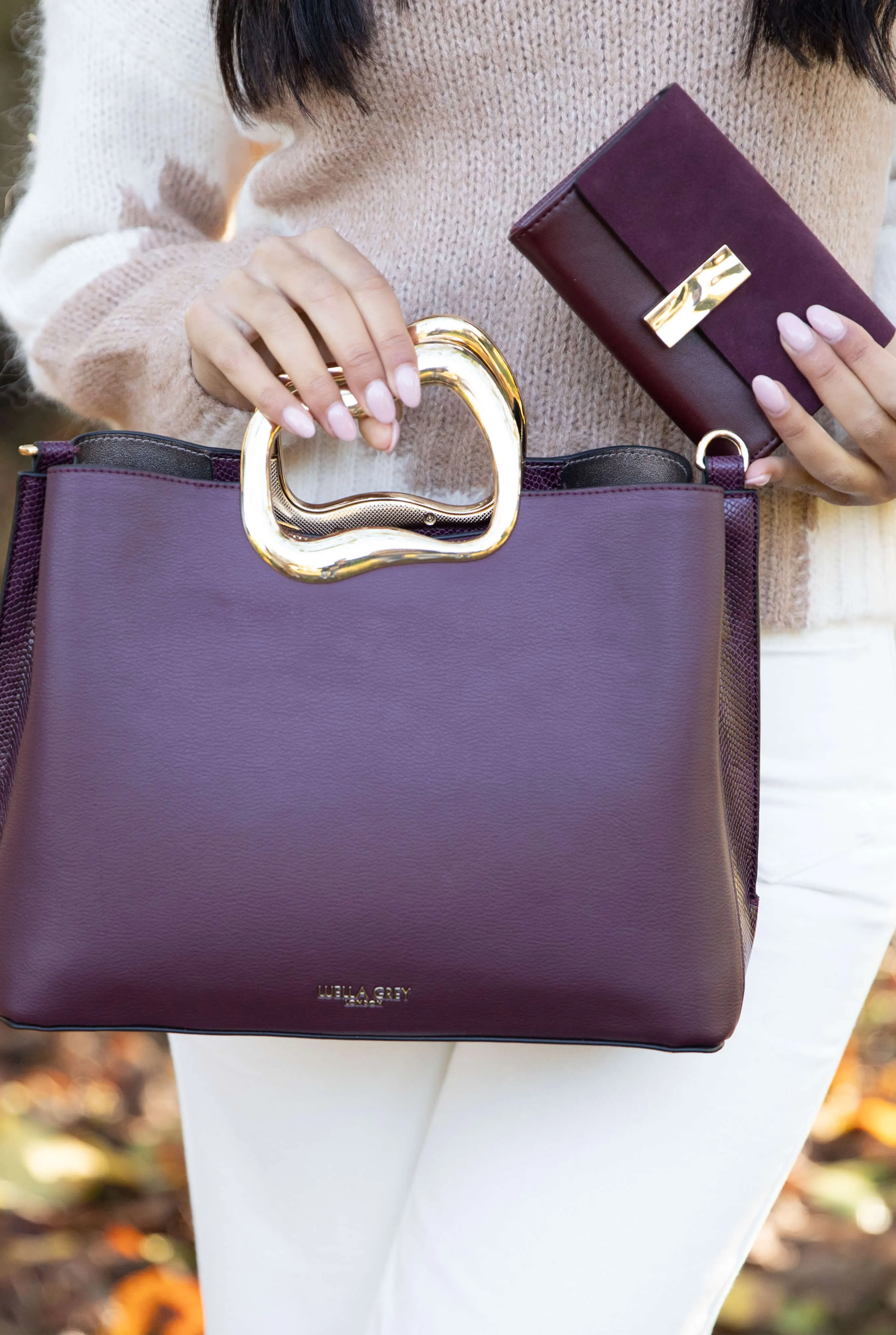 Frederica Plum Small Purse
