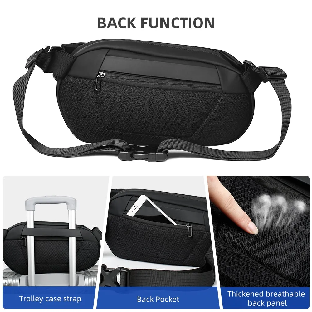 Fusion Multifunction Crossbody Tablet Bag Handbag Shoulder Bag in Black