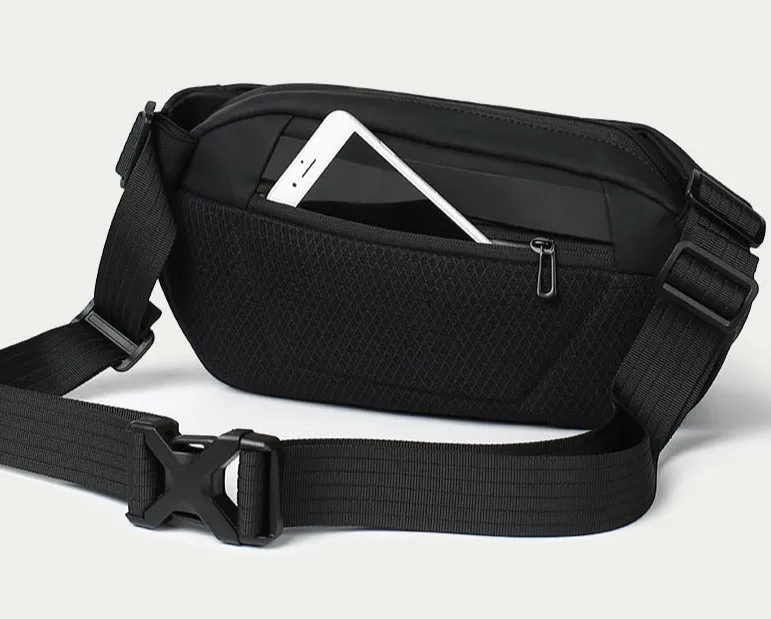 Fusion Multifunction Crossbody Tablet Bag Handbag Shoulder Bag in Black