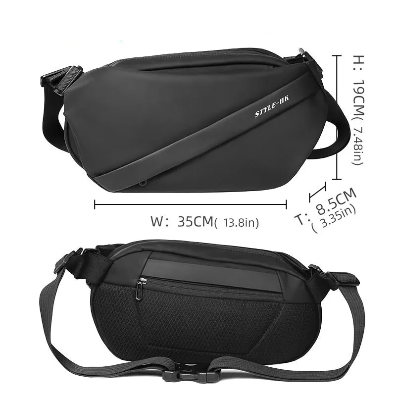 Fusion Multifunction Crossbody Tablet Bag Handbag Shoulder Bag in Black