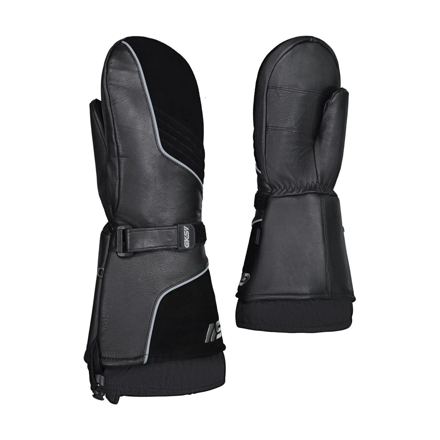 Ganka Deer Skin Leather Mitt w/Detachable Fleece