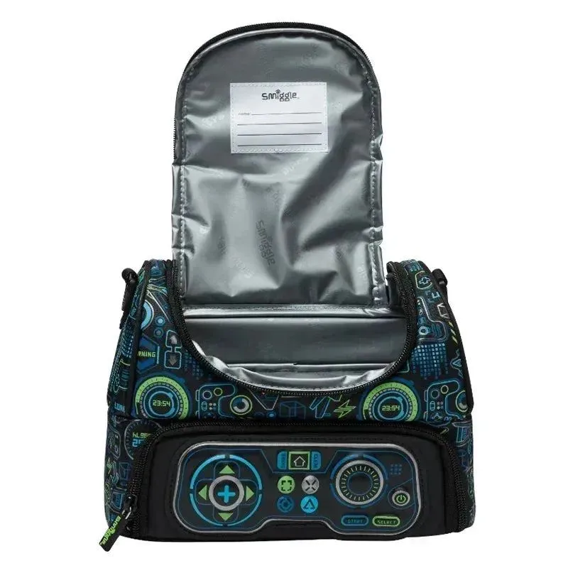 Genuine Australian Smiggle Black Game Controller Backpack Stationery Box Straw Kettle Crossbody Handle Meal Bag Student Gift