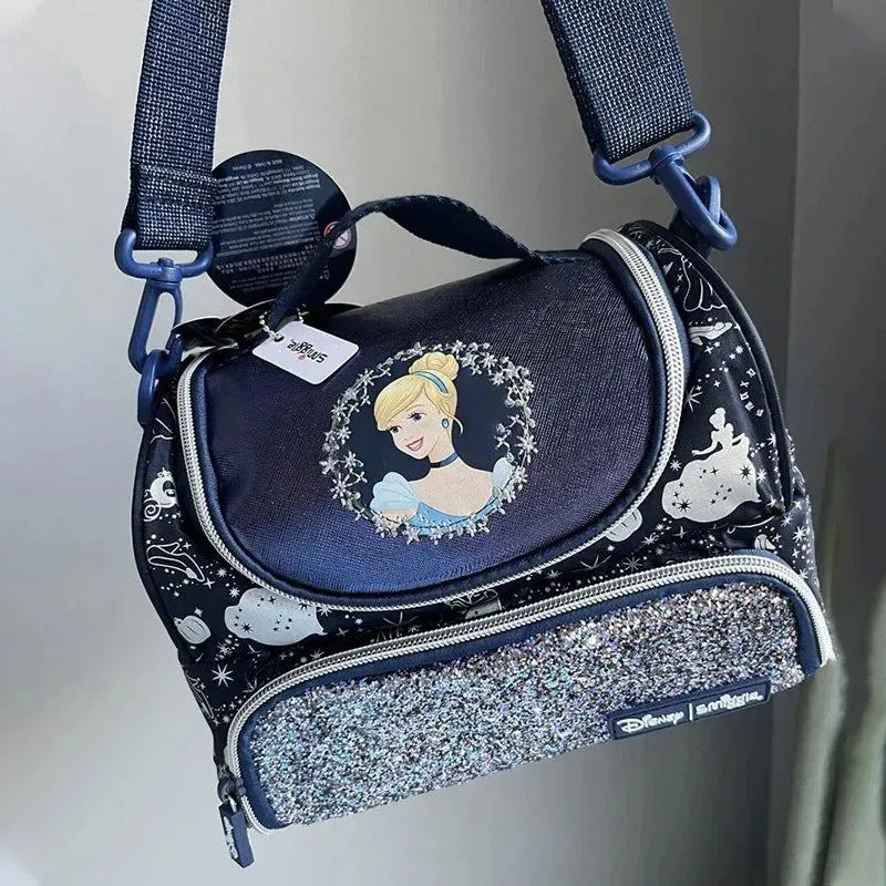 Genuine Australian Smiggle Disney Dark Blue Cinderella Backpack, Stationery Box, Meal Bag, Crossbody Bag, Student Gift