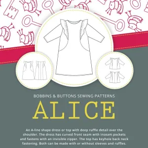Girls Dress Pattern - Alice From Bobbins and Buttons