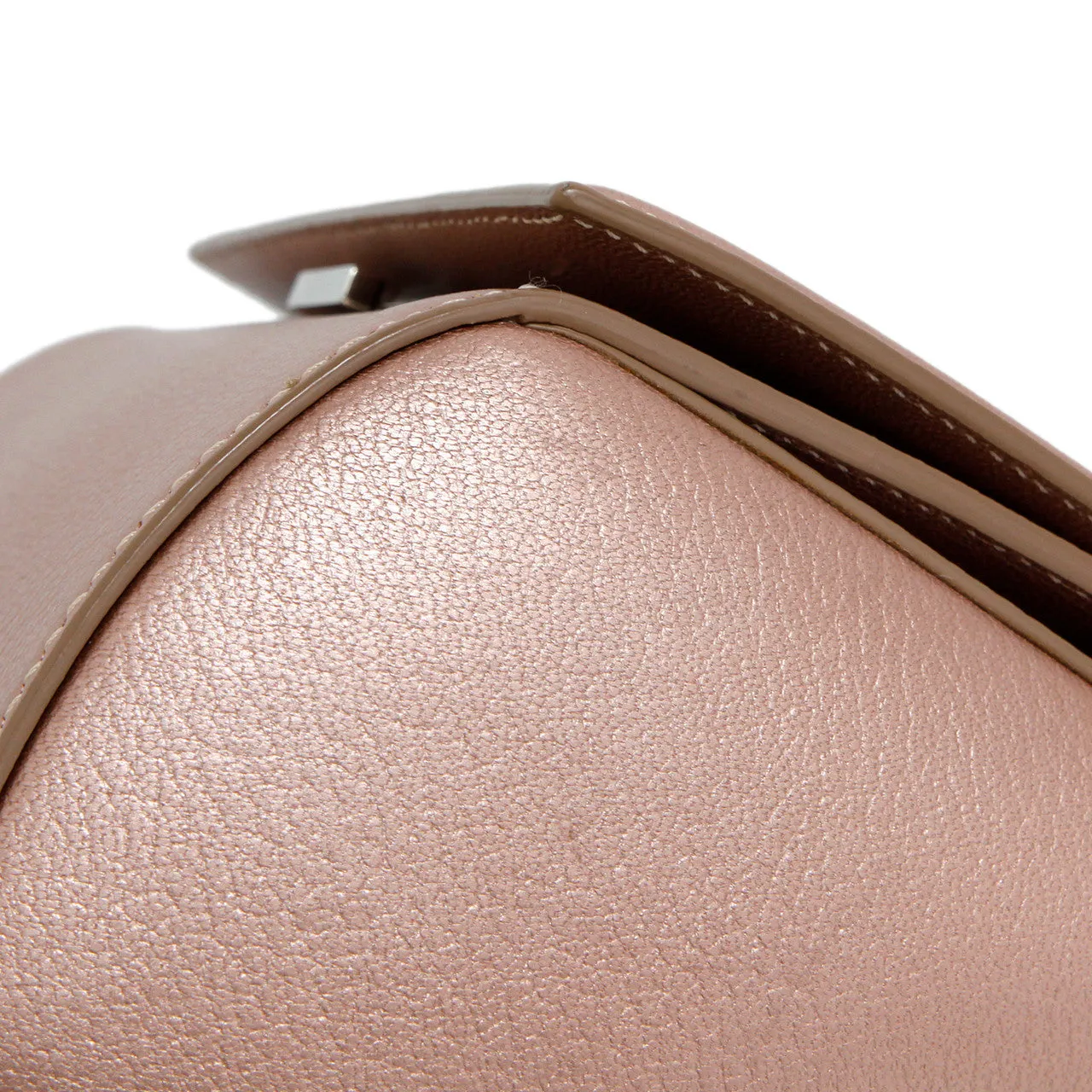 Givenchy Rose Gold Calfskin Mini Pandora Box Chain Crossbody