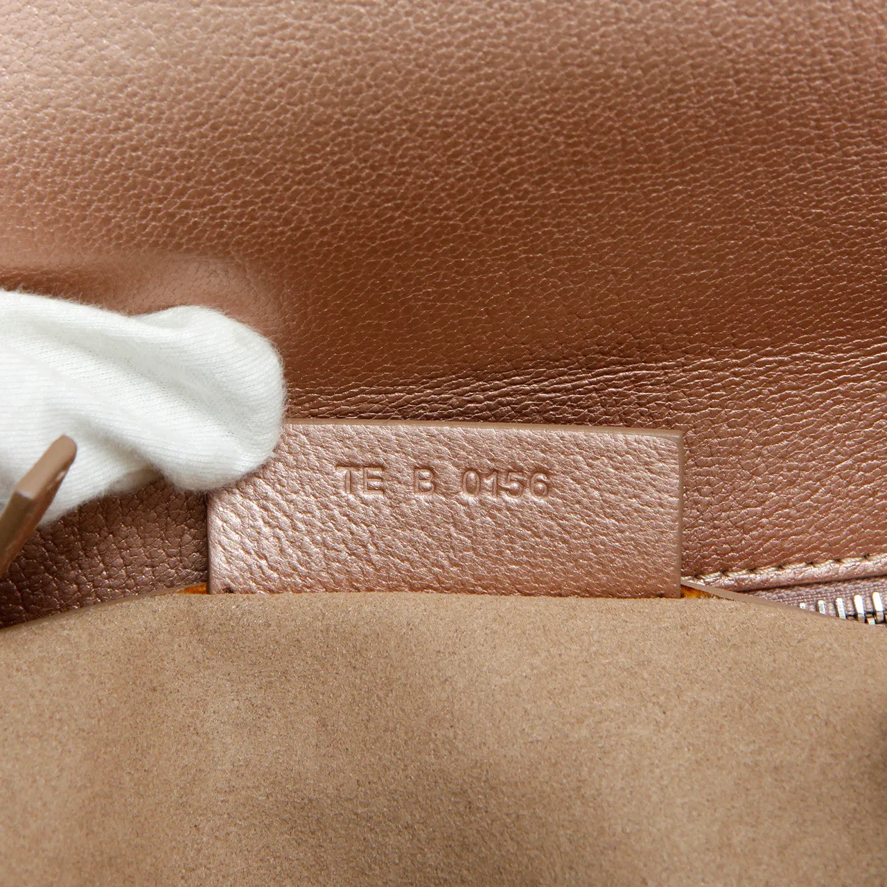 Givenchy Rose Gold Calfskin Mini Pandora Box Chain Crossbody
